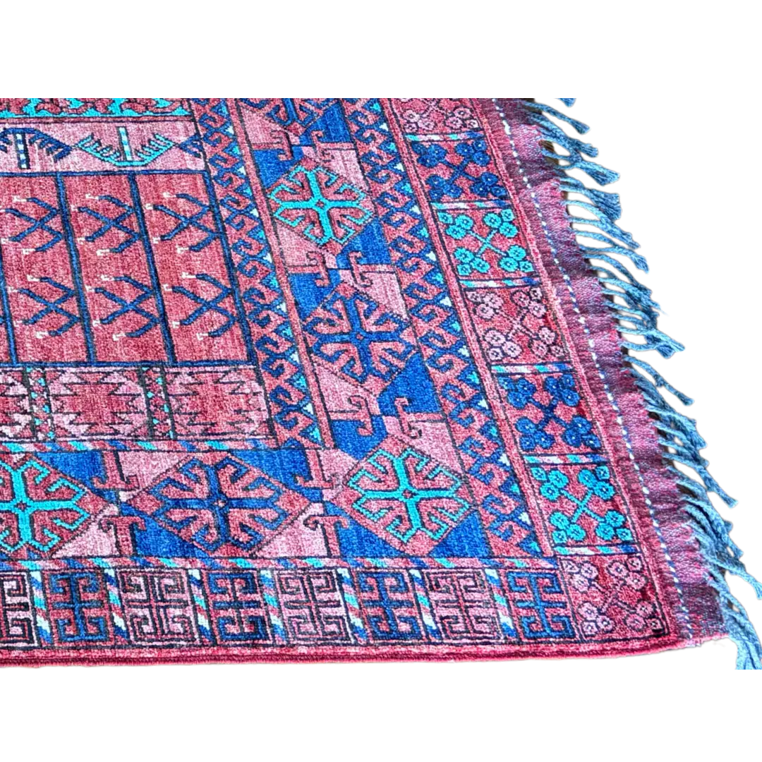 Handwoven Afghan Rug – 4'11" x 6'10"