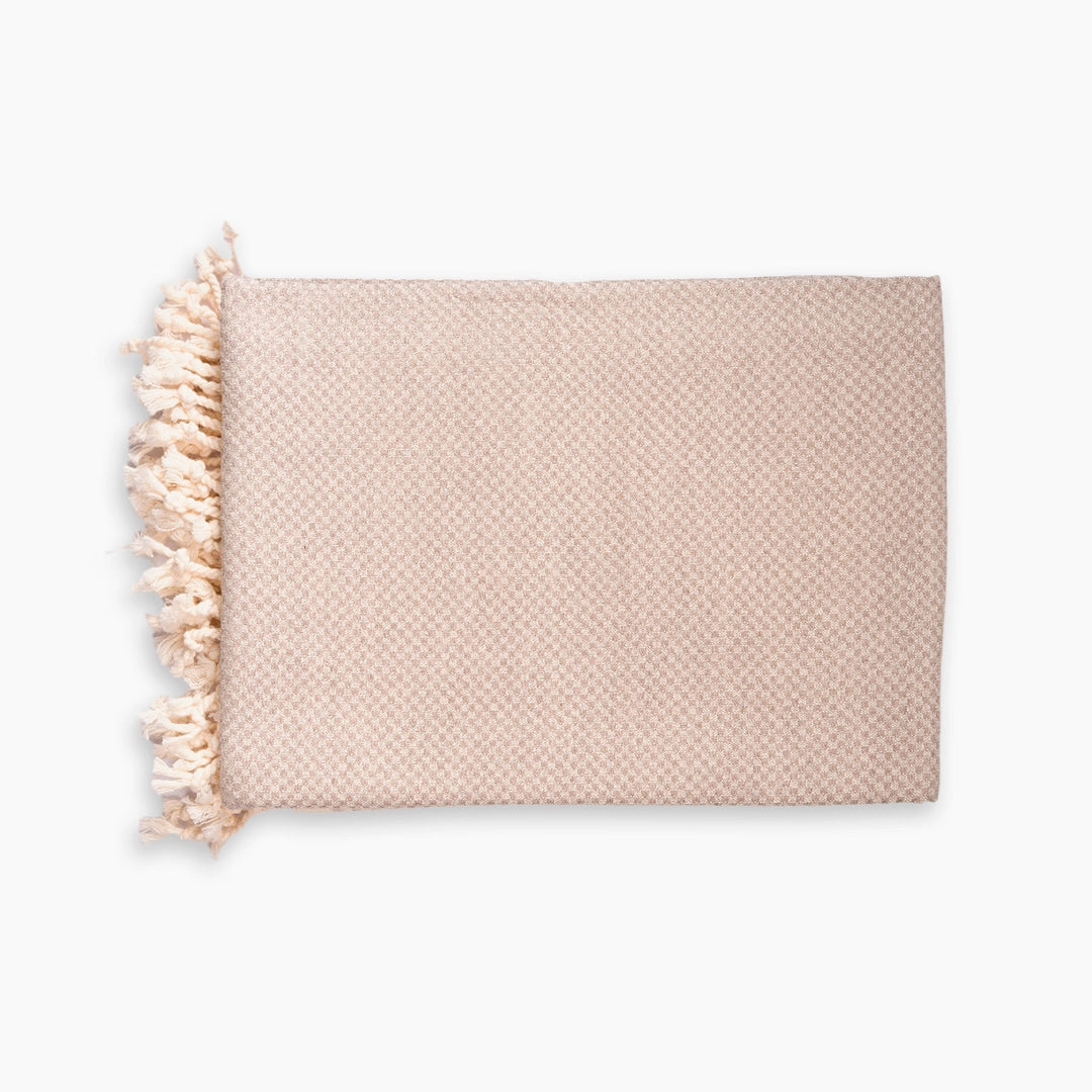 Handwoven Peshtemal Towel – Beige Waffle