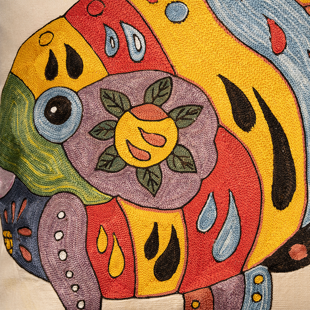 Suzani Pillow Cover | Fish 1