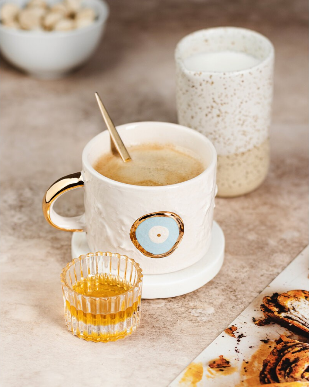 Coffee Cup | Snow Evil Eye 6.76 oz.