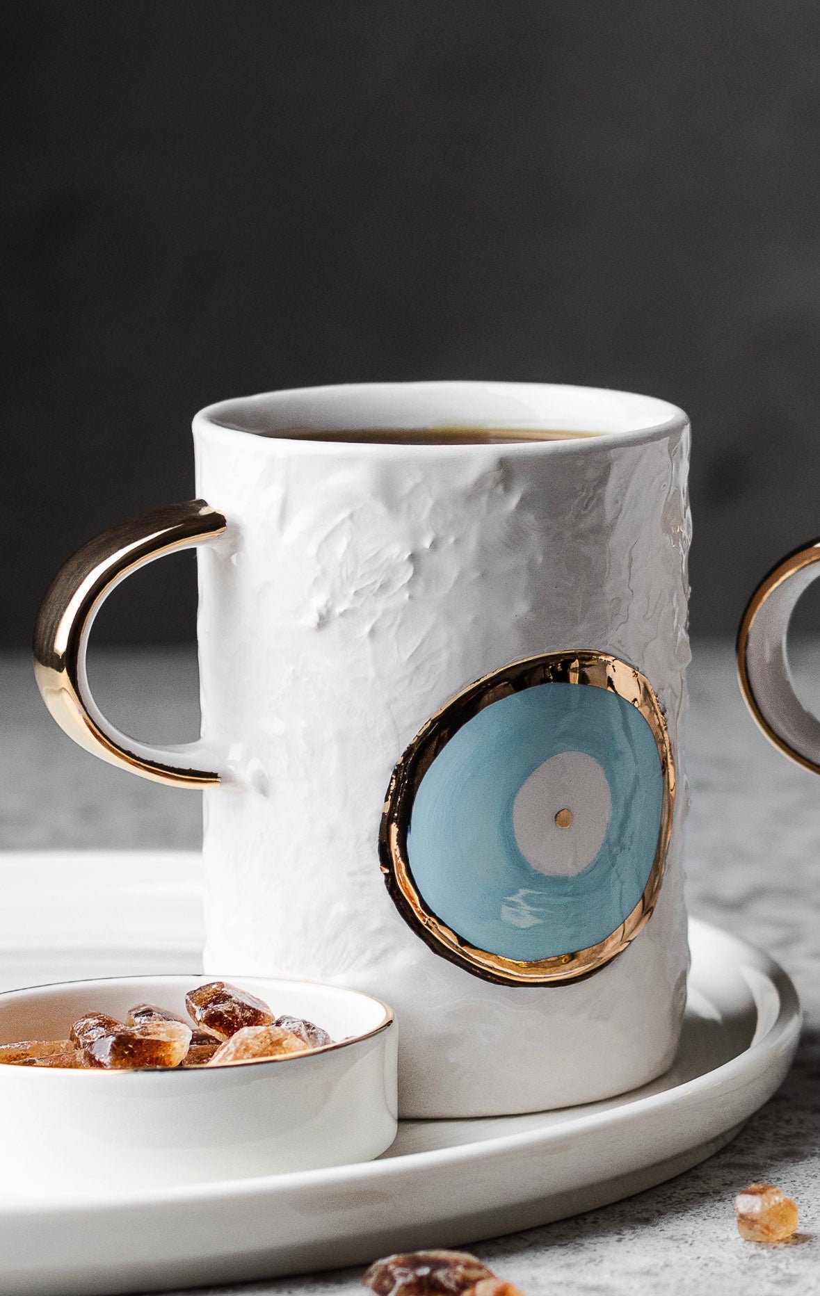 Coffee Cup | Evil Eye Snow 7.6 oz