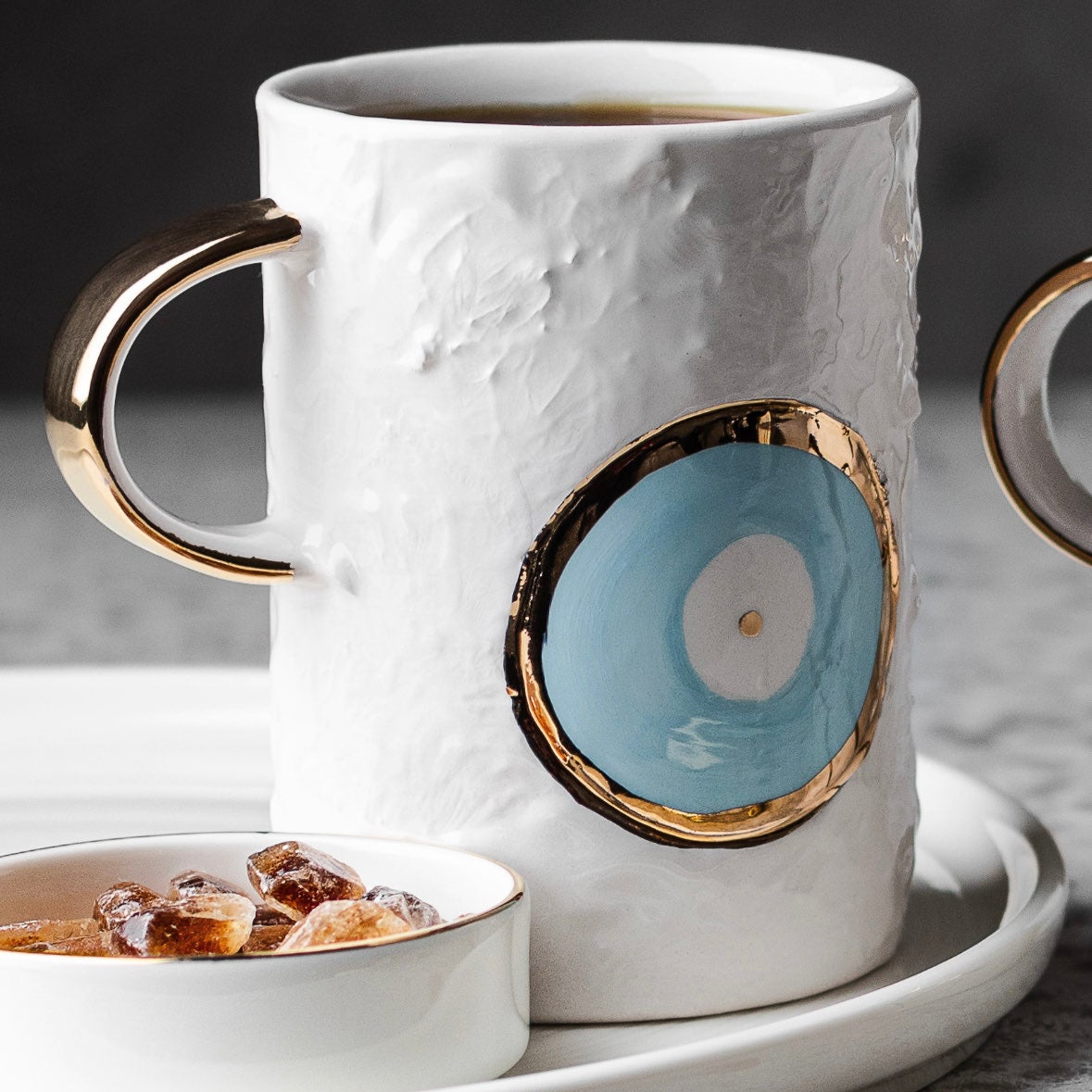 Coffee Cup | Evil Eye Snow 7.6 oz
