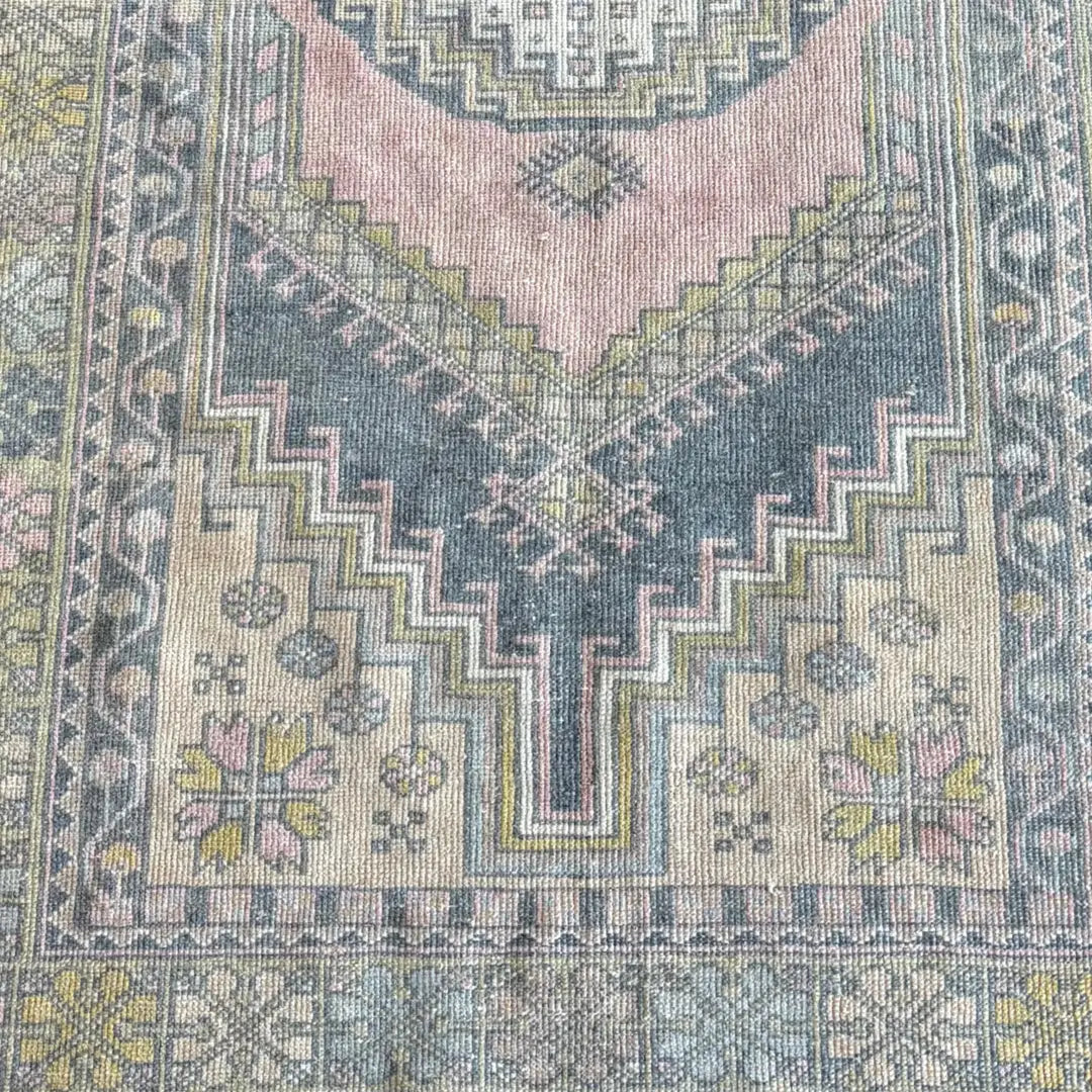 Anadol Pink – Vintage Handwoven Anatolian Wool Rug | 3.11' x 6.7'