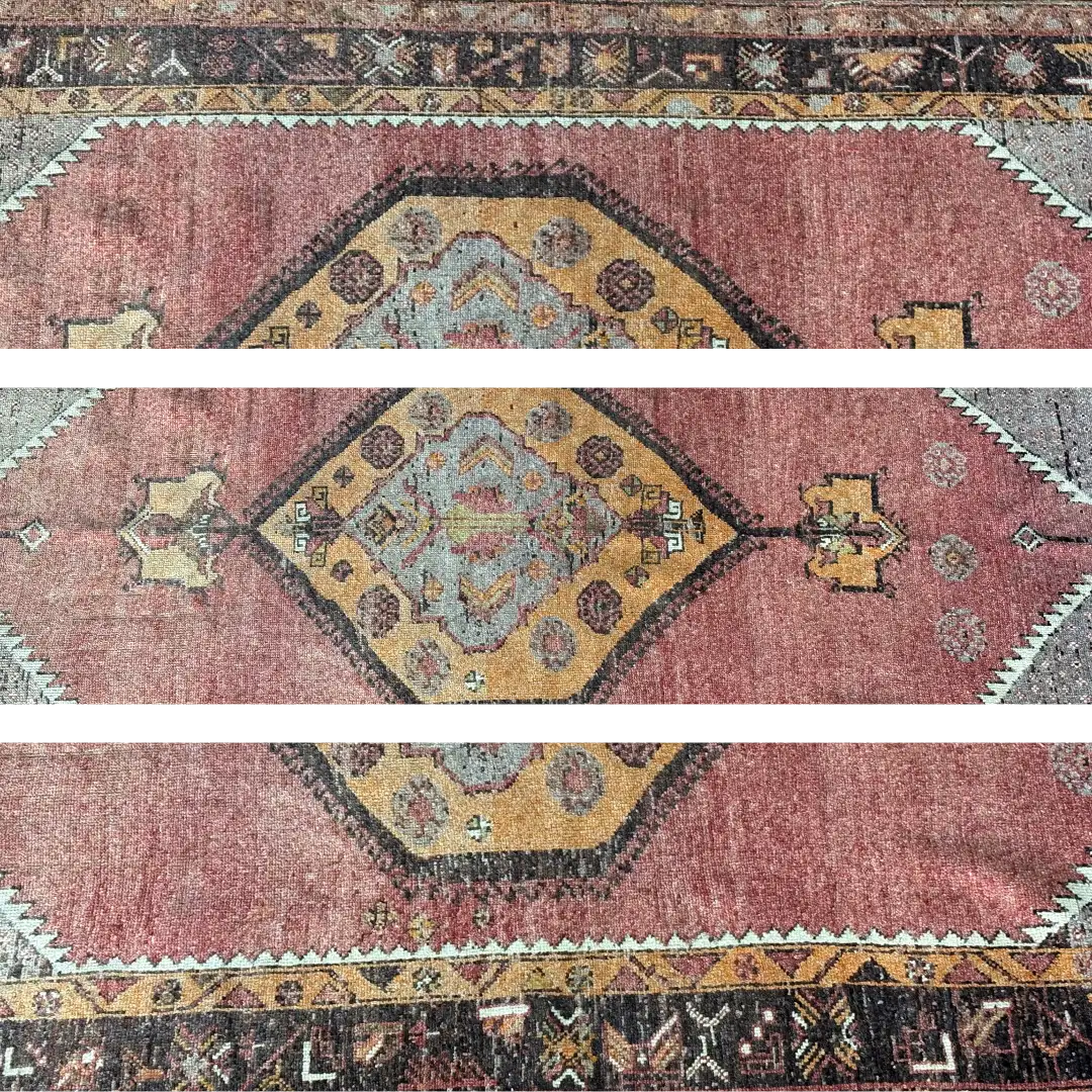 Handwoven Anatolian Rug – 3′10″ × 7′