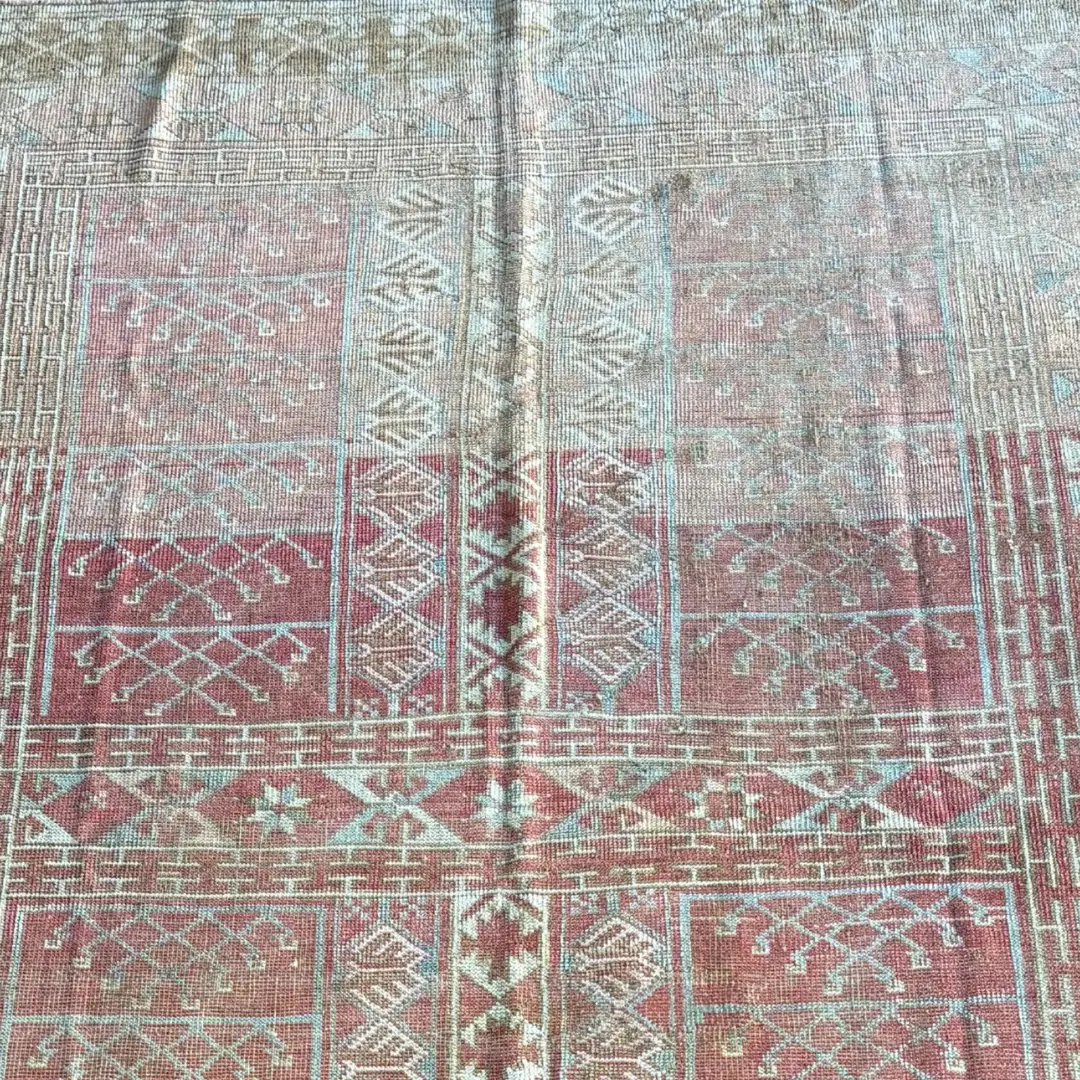 Antique Ensari Turkish Wool Rug – Hand-Knotted Anatolian Rug (5'2" x 8'0")