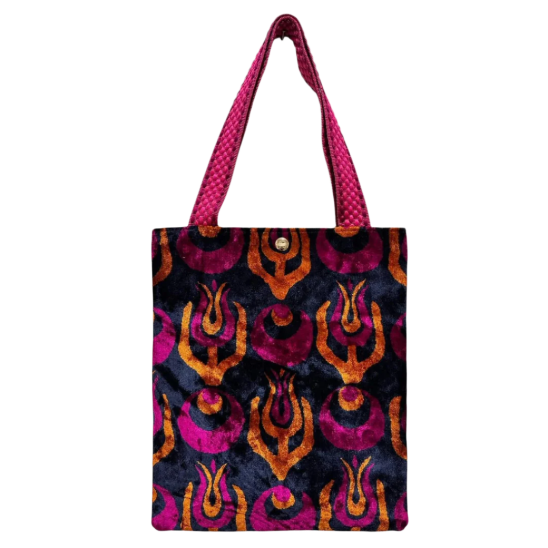 Silk Velvet Shoulder Bag