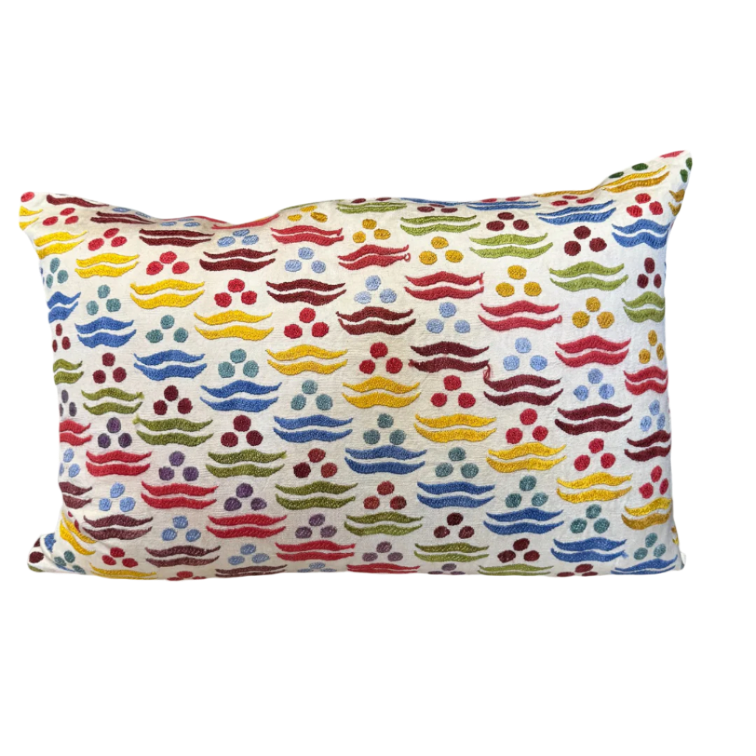 Suzani Pillow Cover | Rainbow 1