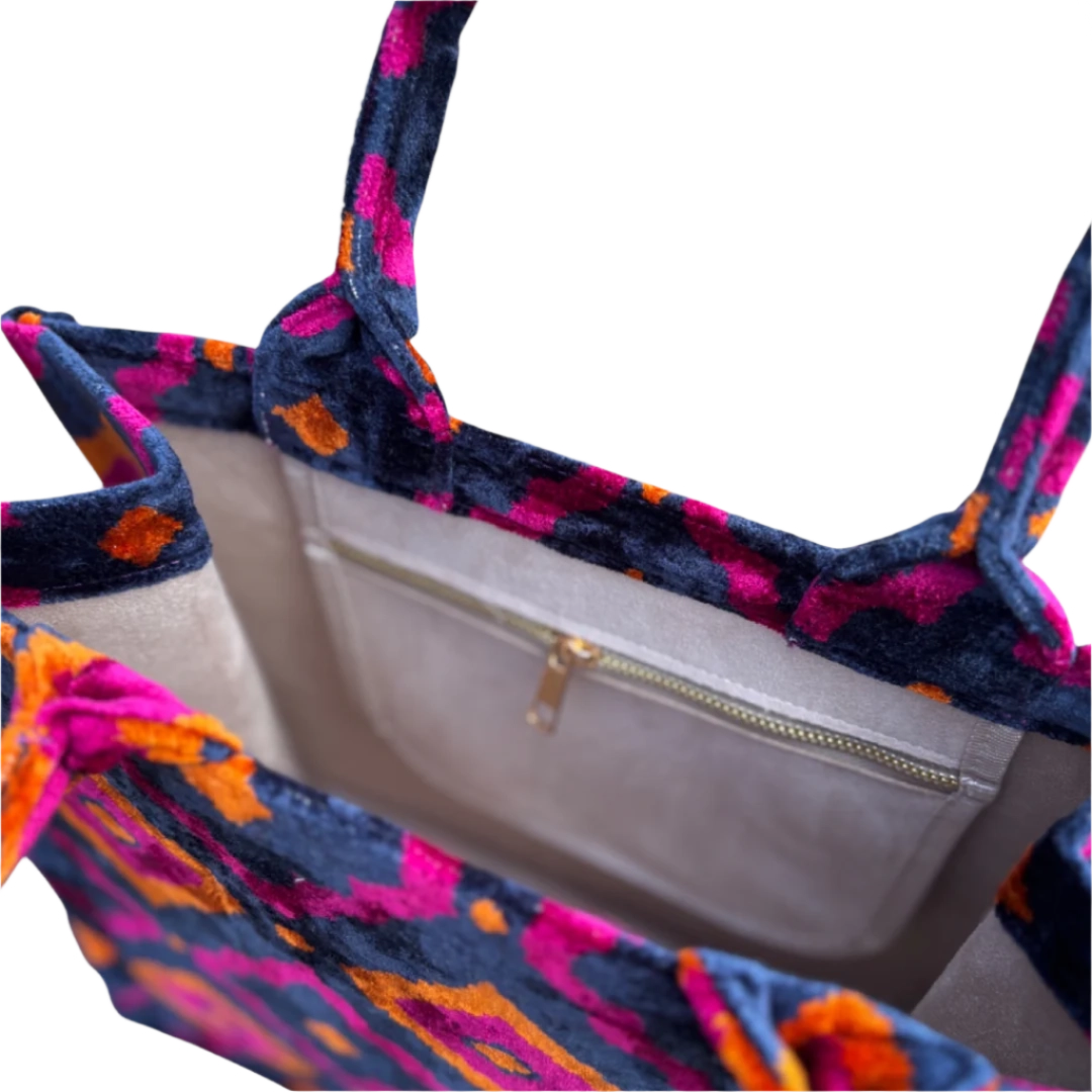 Silk Velvet Tote Bag