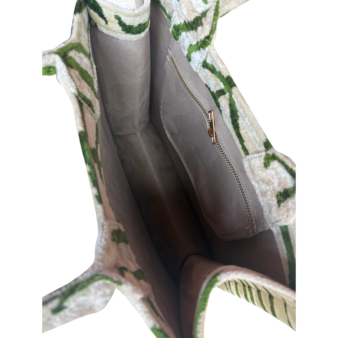Silk Velvet Tote Bag.