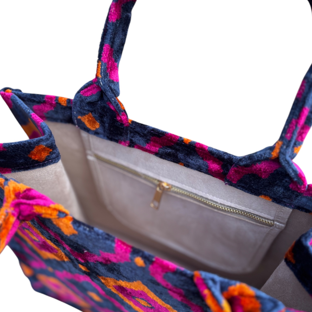 Silk Velvet Tote Bag