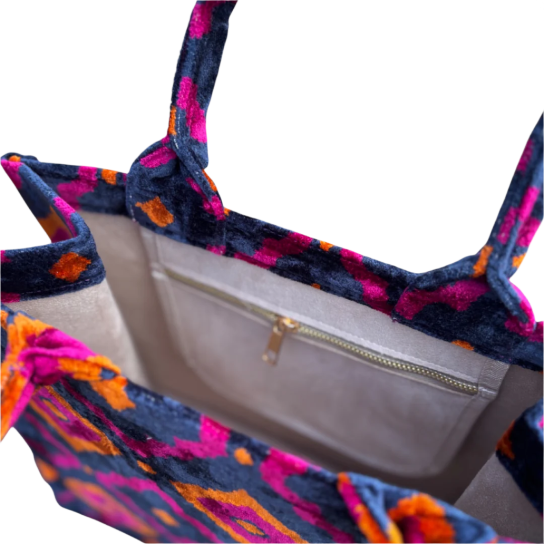 Silk Velvet Tote Bag