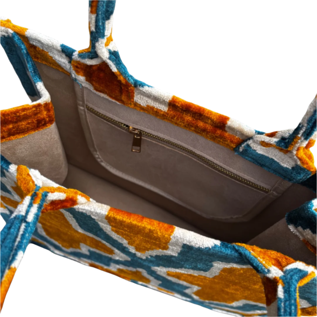 Silk Velvet Tote Bag