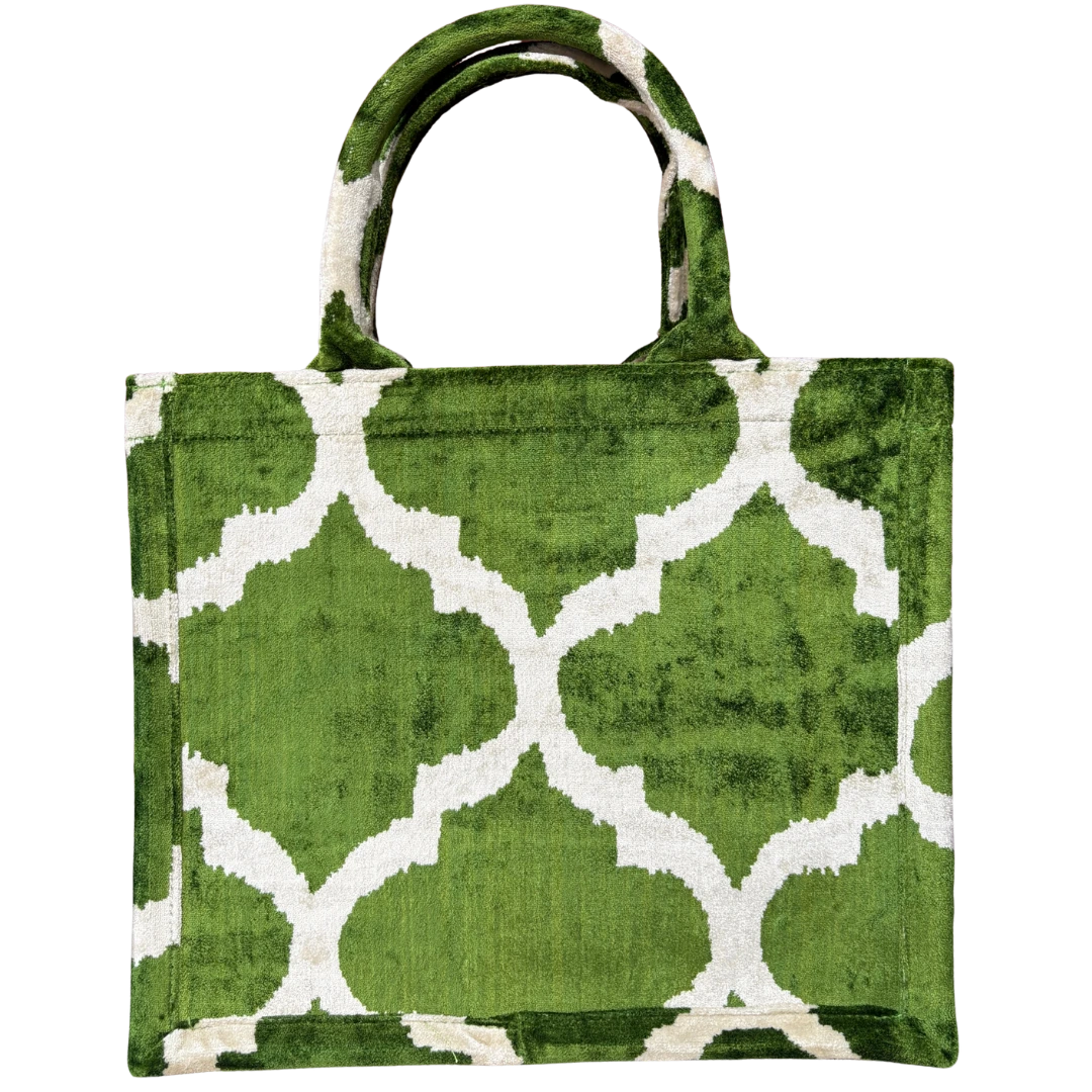 Silk Velvet Tote Bag.