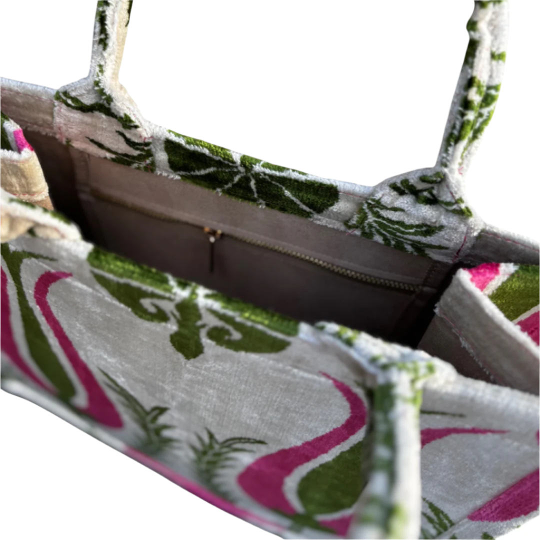 Silk Velvet Tote Bag