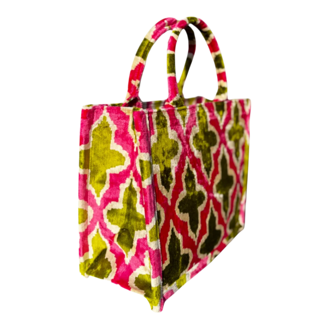 Silk Velvet Tote Bag