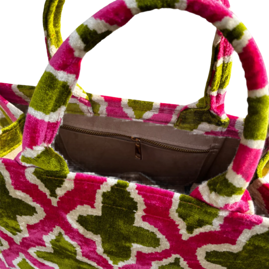 Silk Velvet Tote Bag