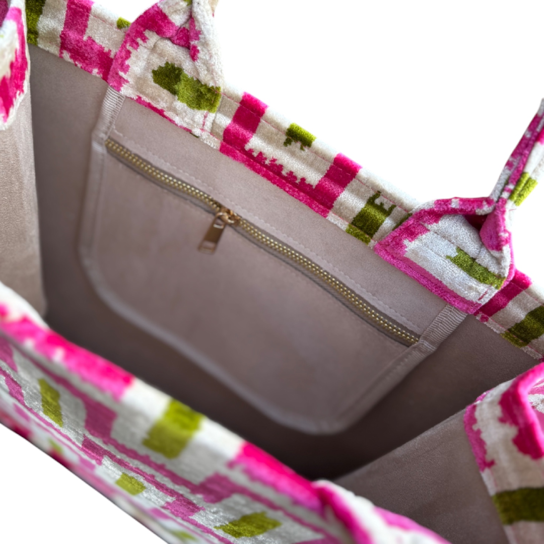 Silk Velvet Tote Bag