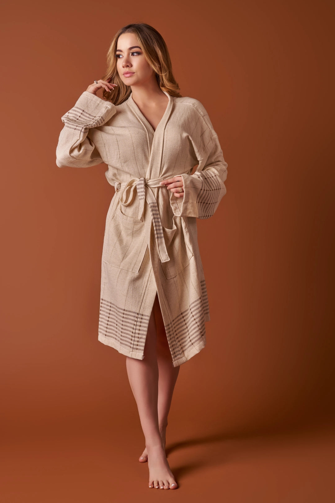 Peshtemal Bathrobe | Brown