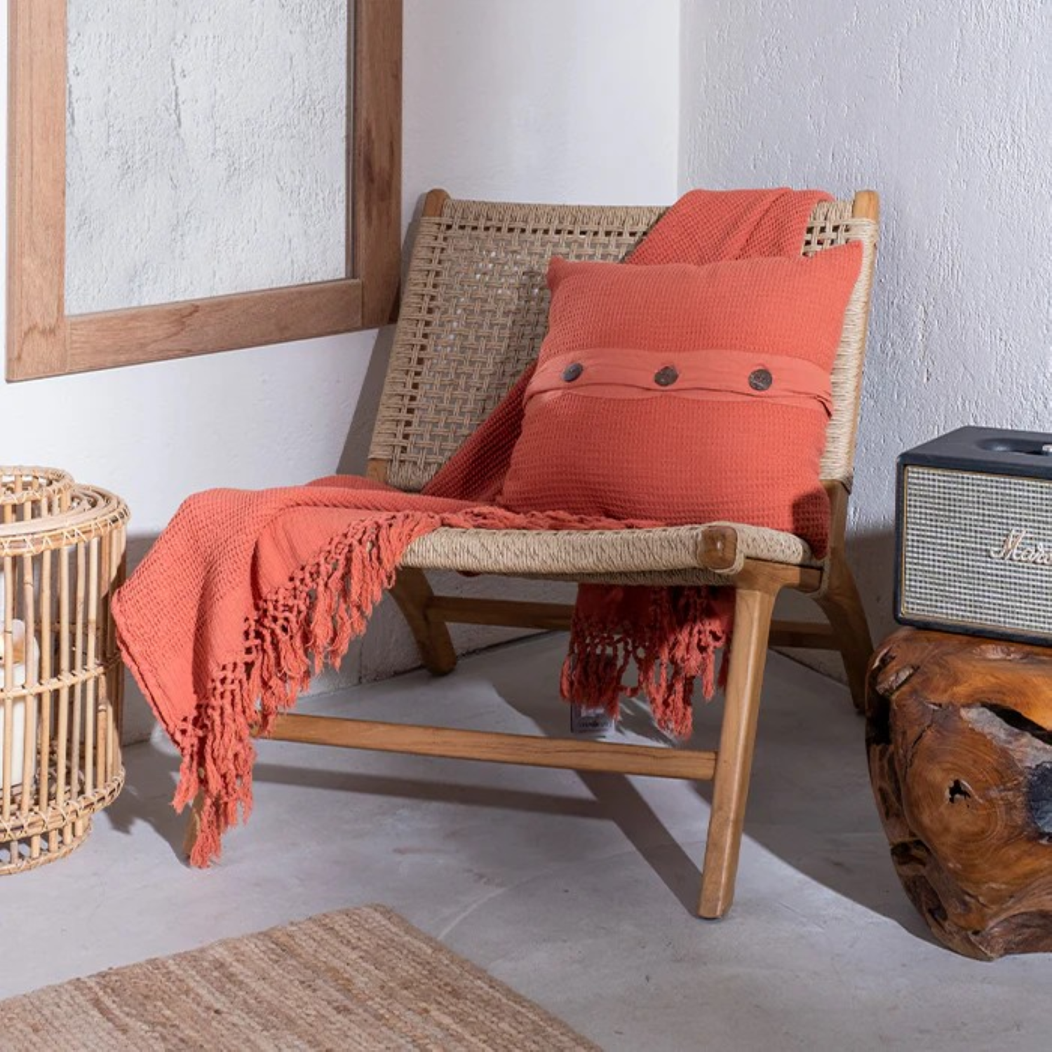 Bohemian Bamboo Throw