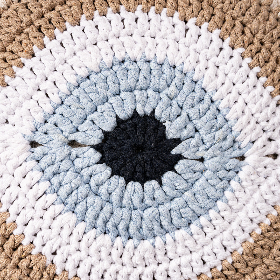 Evil Eye Pillow Cover Beige