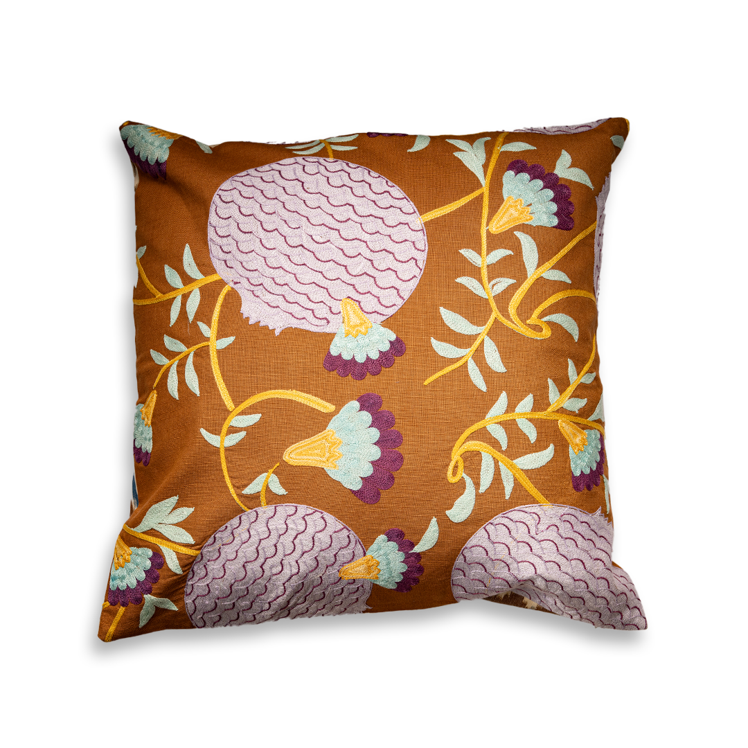 Suzani Pomegranate Pillow Cover