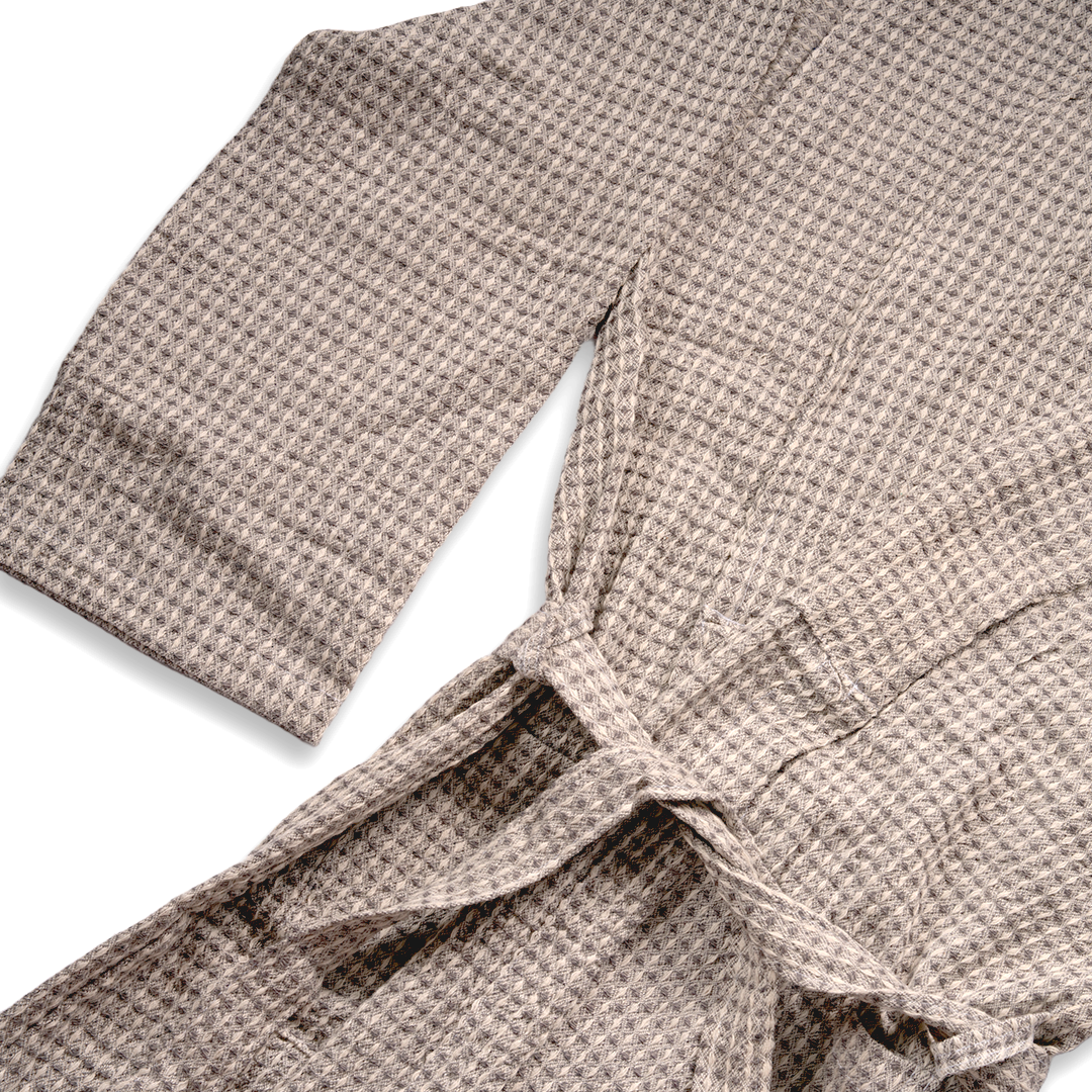 Waffle Weave Peshtemal Bathrobe | Gray