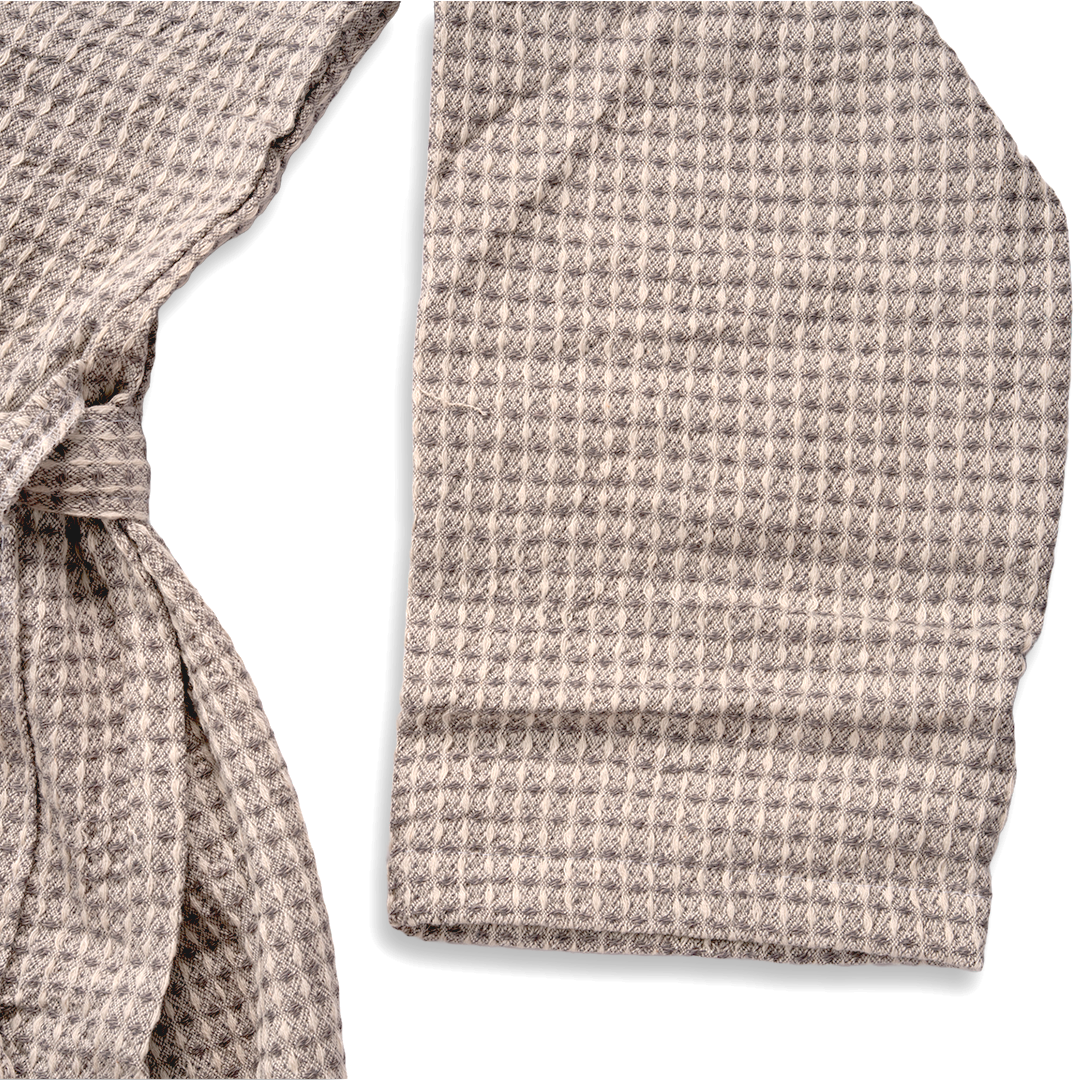 Waffle Weave Peshtemal Bathrobe | Gray