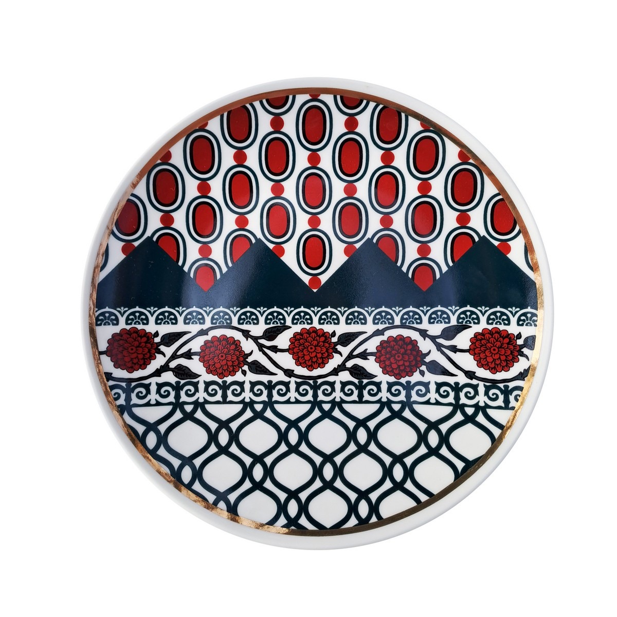 Porcelain Plate  | Gatto - Orient | 9"