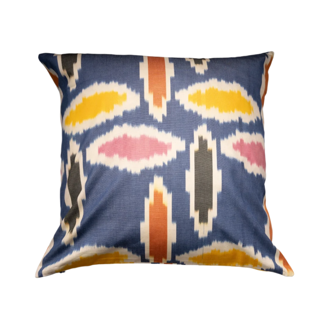Pillow Cover | Ikat Blue Pattern