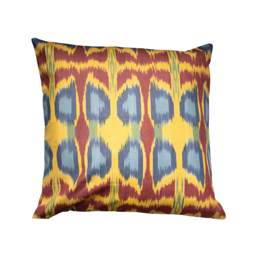 Pillow Cover | Ikat Yellow Pattern