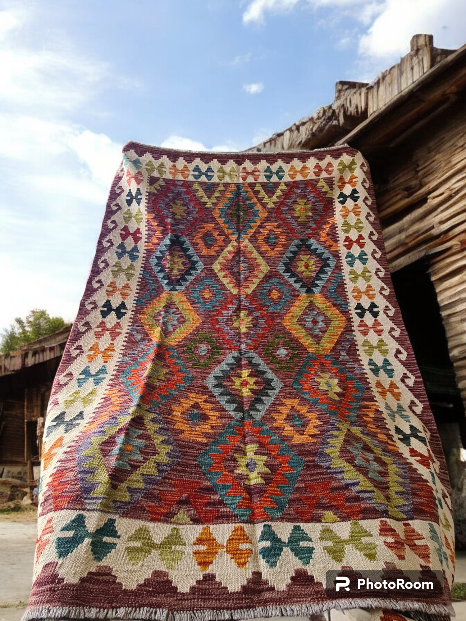 Ushak Kilim - Vintage Plum