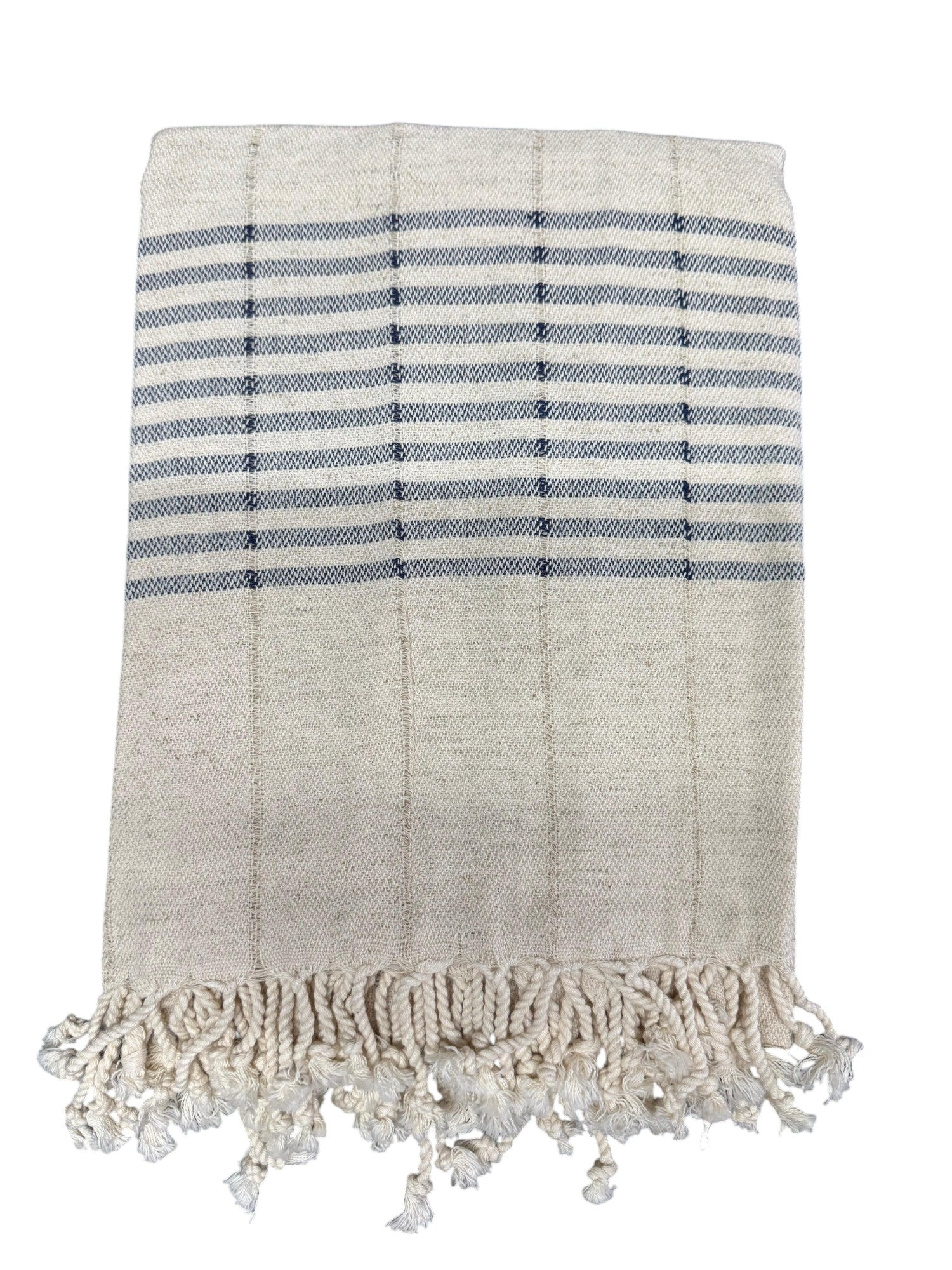 Handwoven Peshtemal Towel – Line Navy