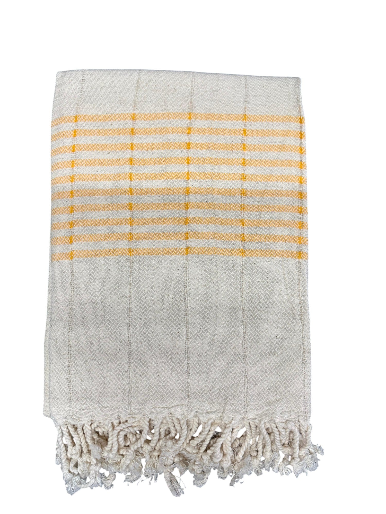 Handwoven Peshtemal Towel – Line Yellow