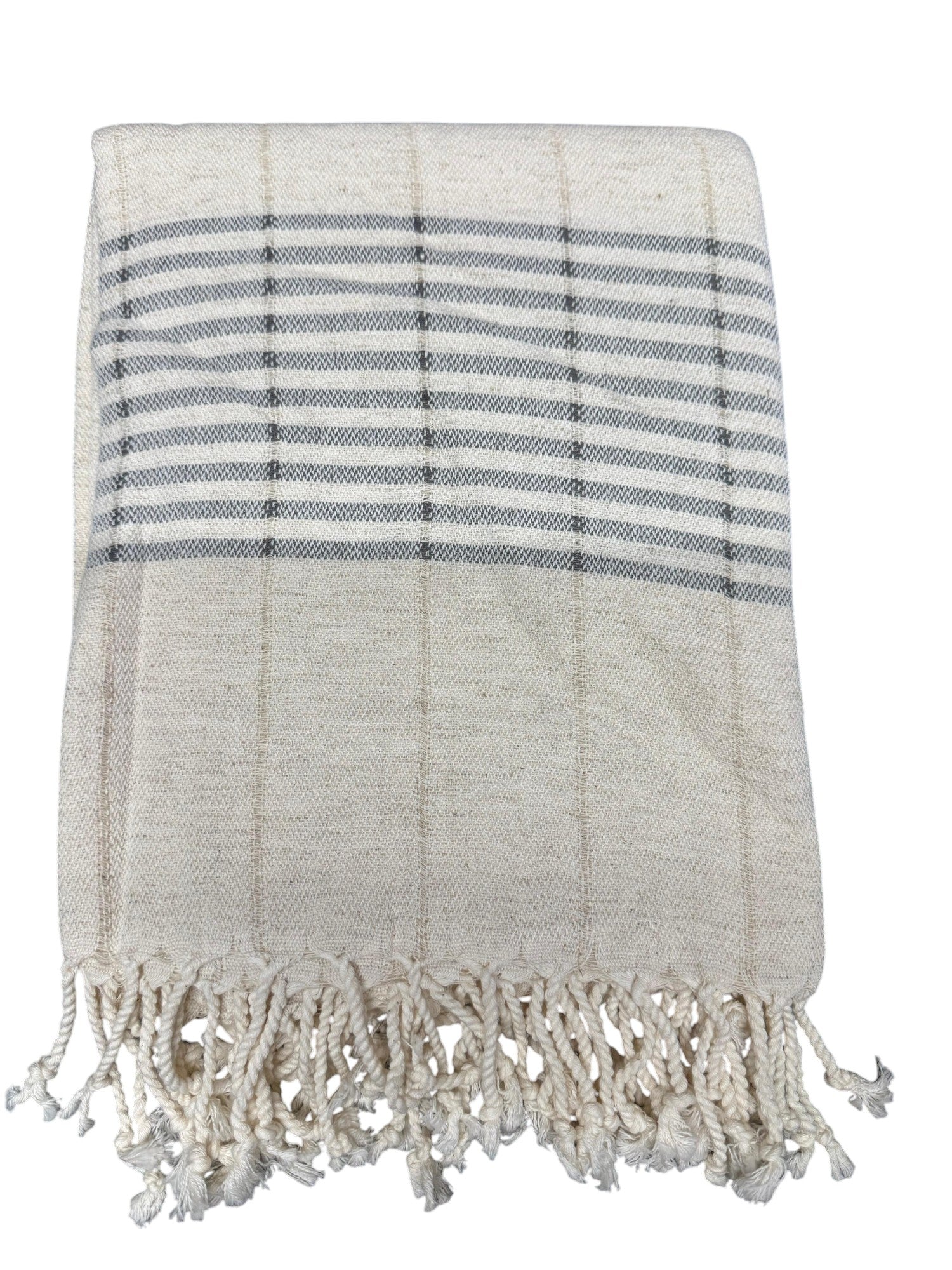 Handwoven Peshtemal Towel – Line Gray