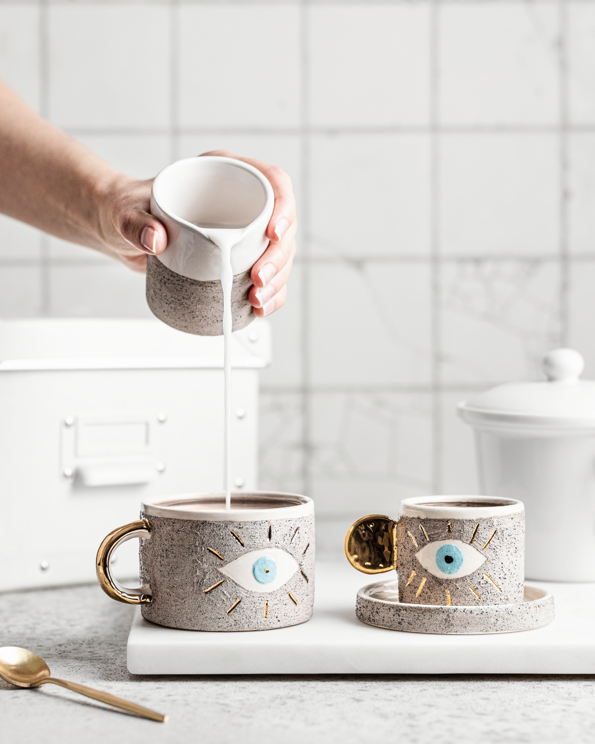 Coffee Cup  | Evil Eye 6.76 oz.