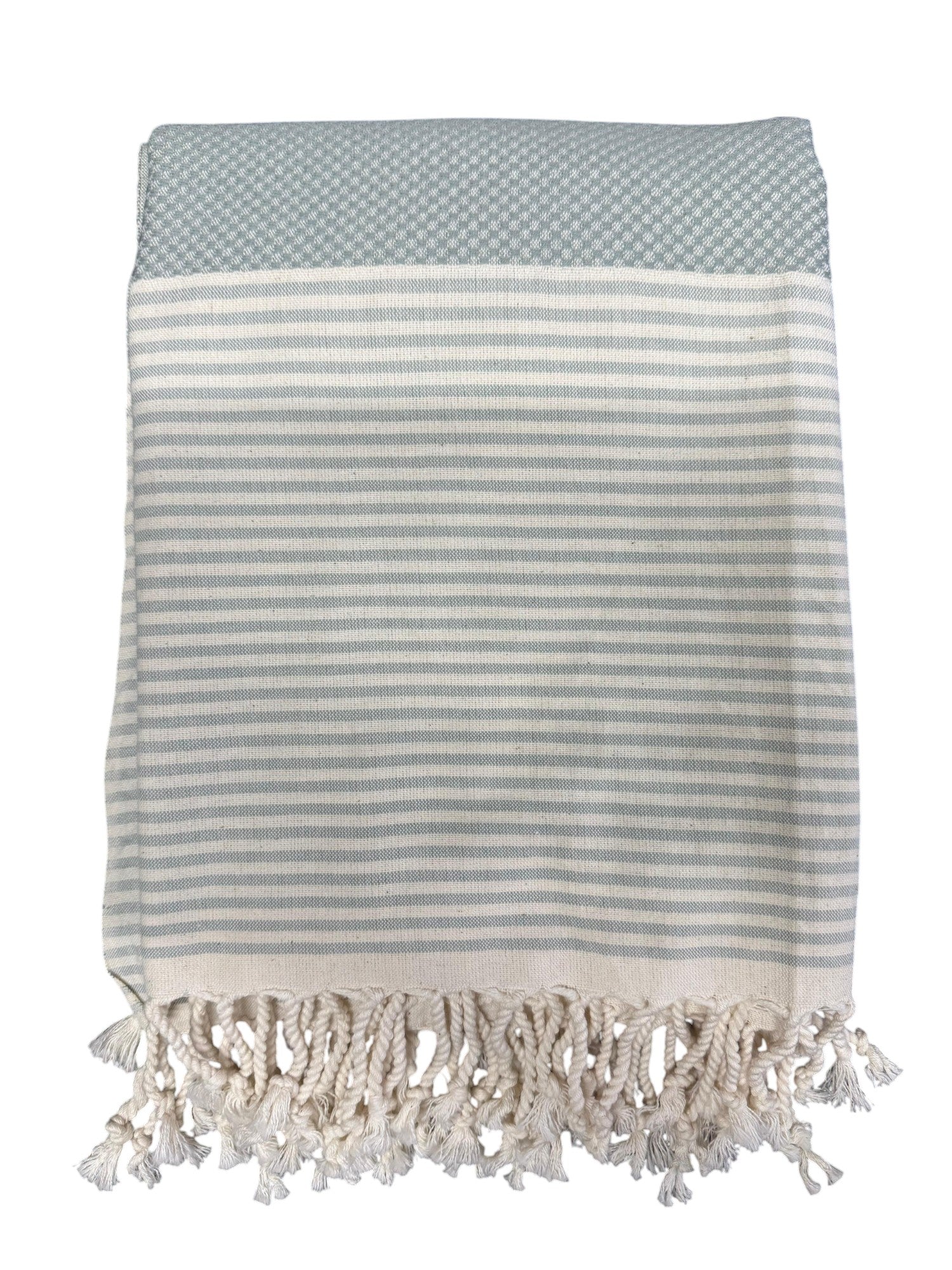 Handwoven Peshtemal Towel – Mint Waffle