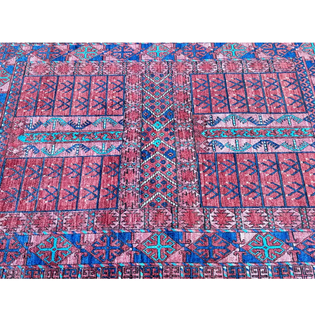 Handwoven Afghan Rug – 4'11" x 6'10"