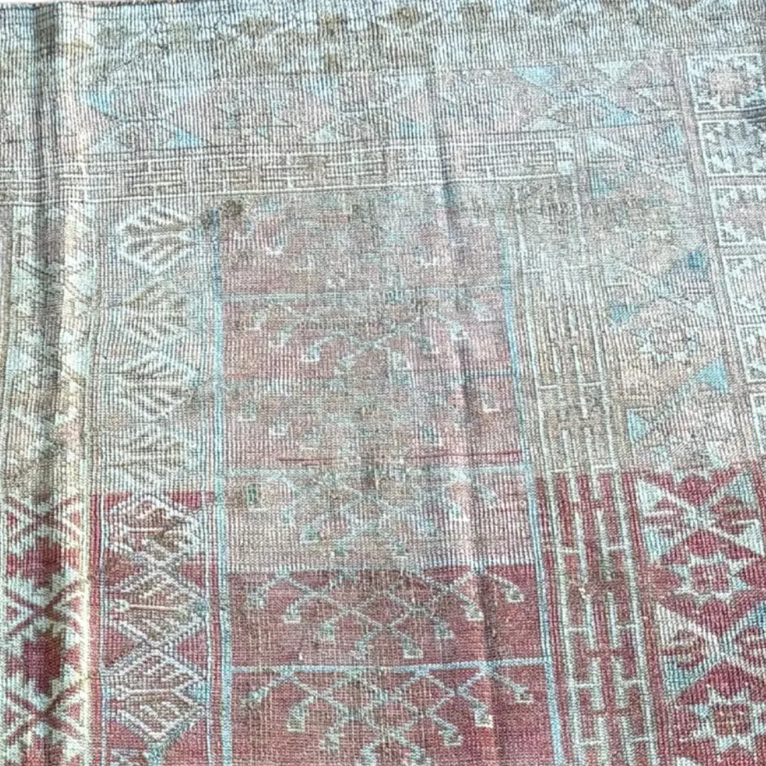 Antique Ensari Turkish Wool Rug – Hand-Knotted Anatolian Rug (5'2" x 8'0")