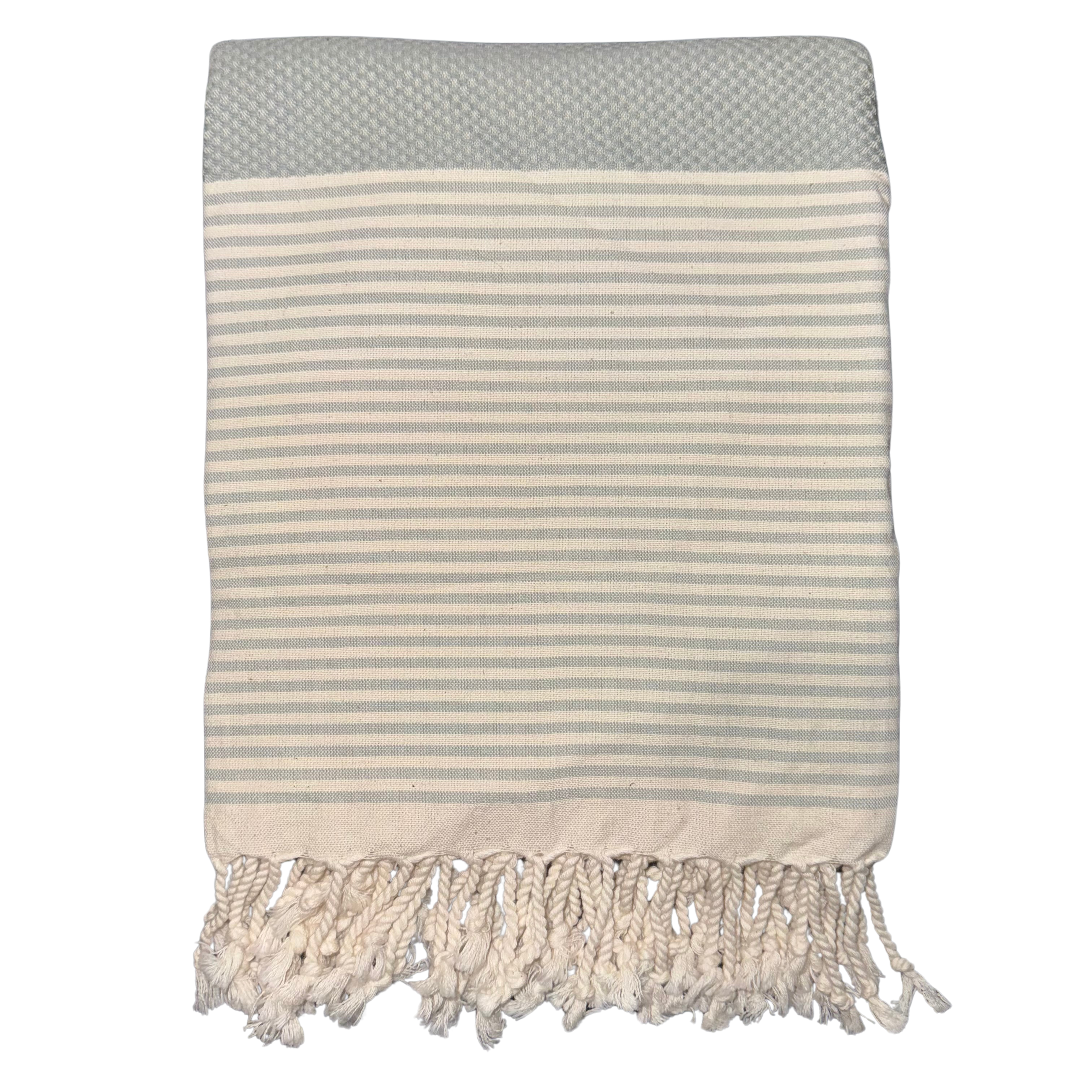 Handwoven Peshtemal Towel – Silver Waffle
