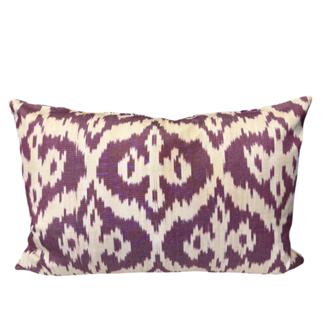 Suzani Pillow Cover | Purple Carnation