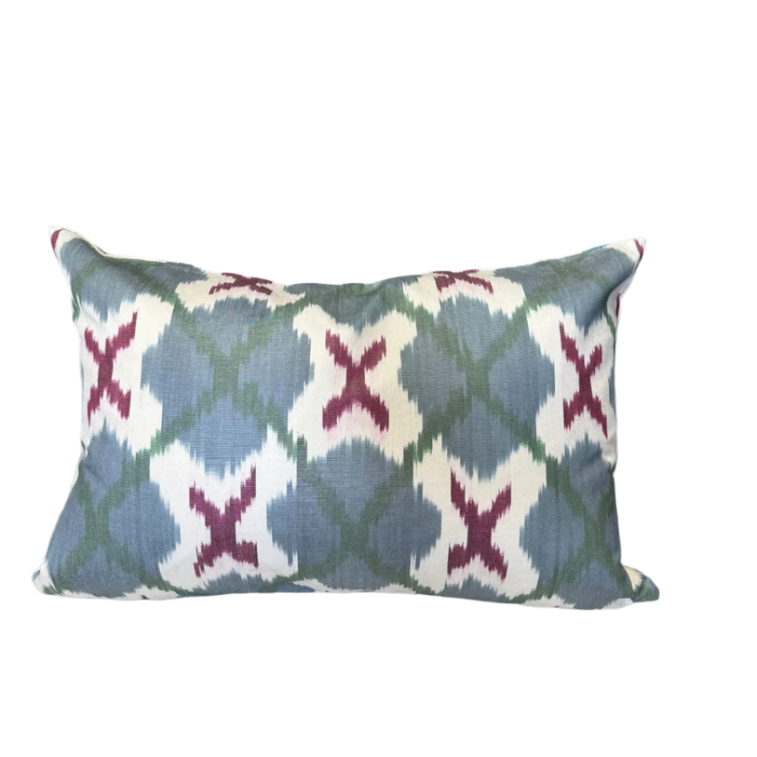 Suzani Pillow Cover | Blue Carnation