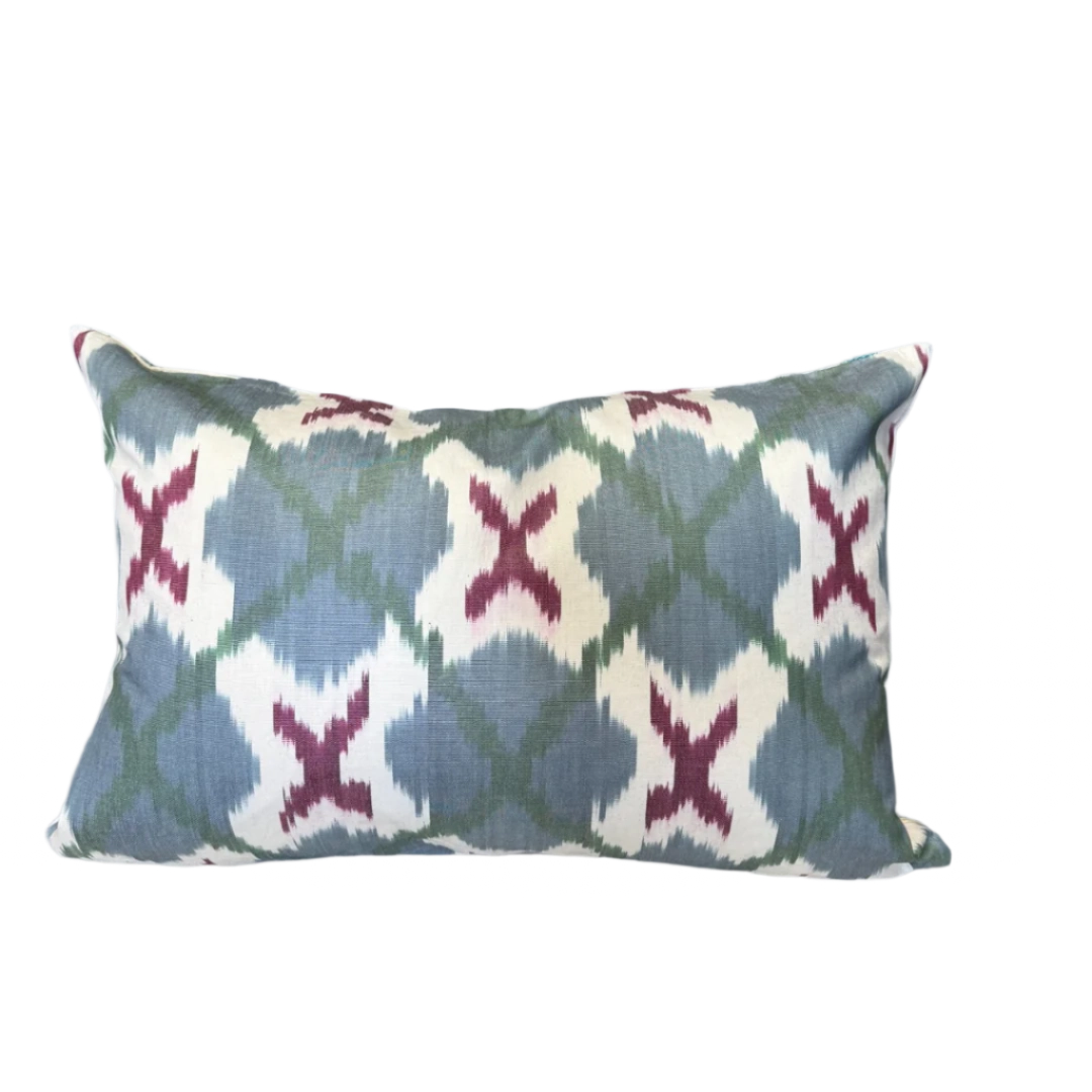 Suzani Pillow Cover | Blue Carnation