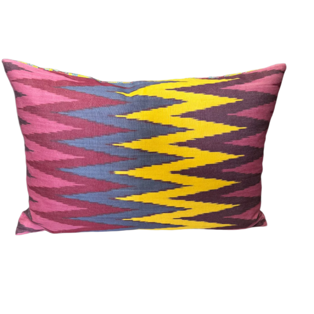 Suzani Pillow Cover | Yellow Carnation