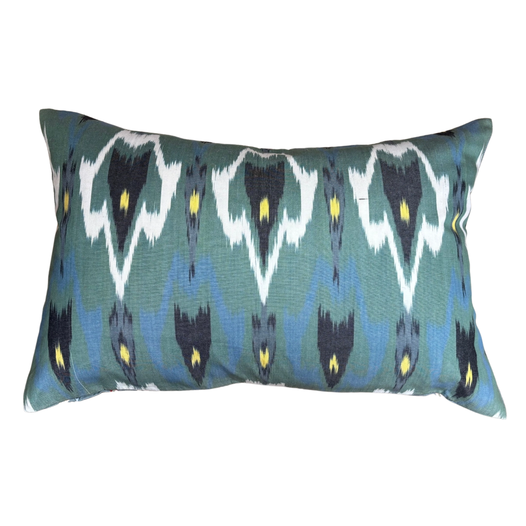 Suzani Pillow Cover | Green Tulip
