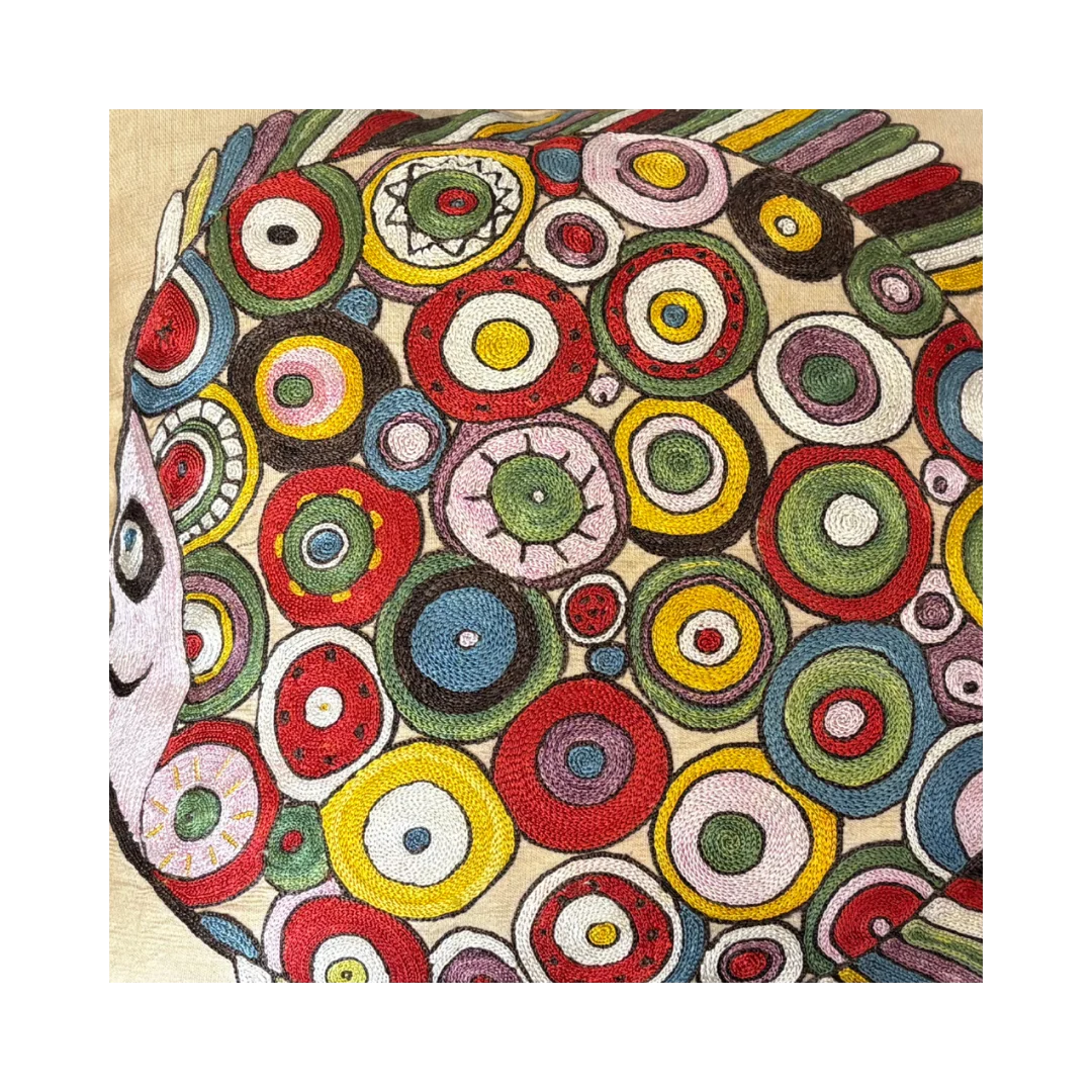 Suzani Pillow Cover | Fish 2