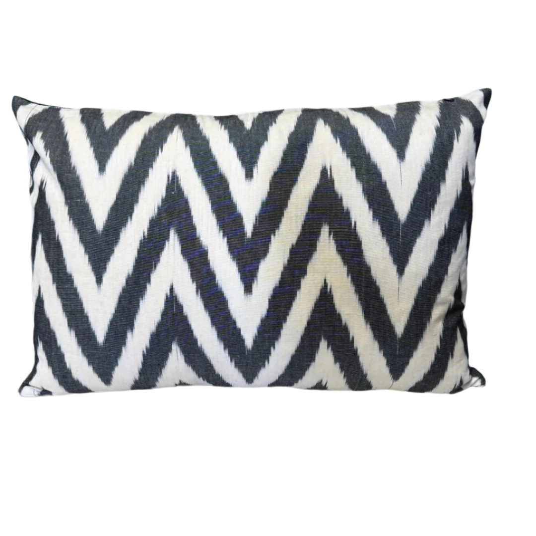 Suzani Pillow Cover | Rainbow Black