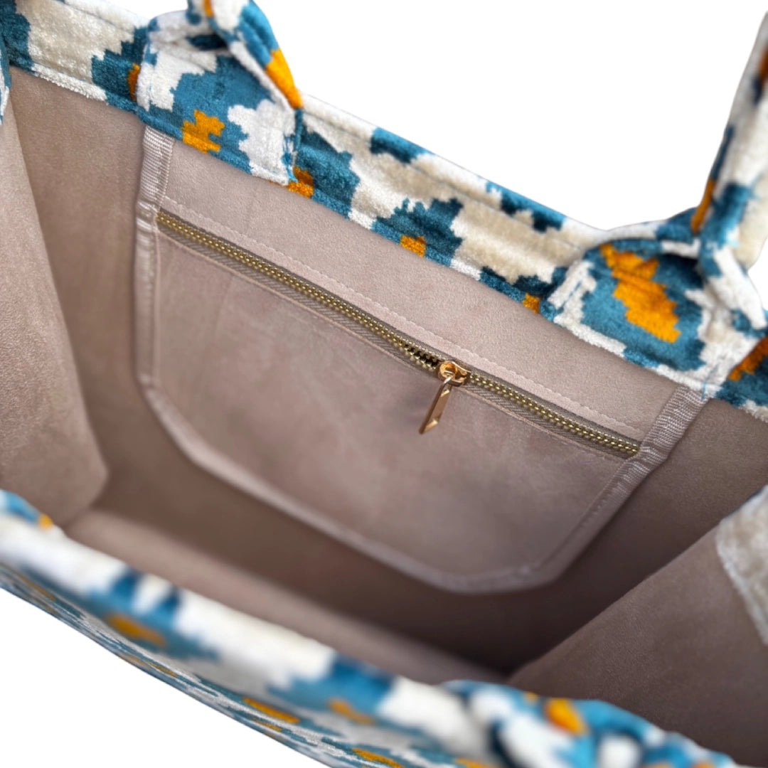 Silk Velvet Tote Bag