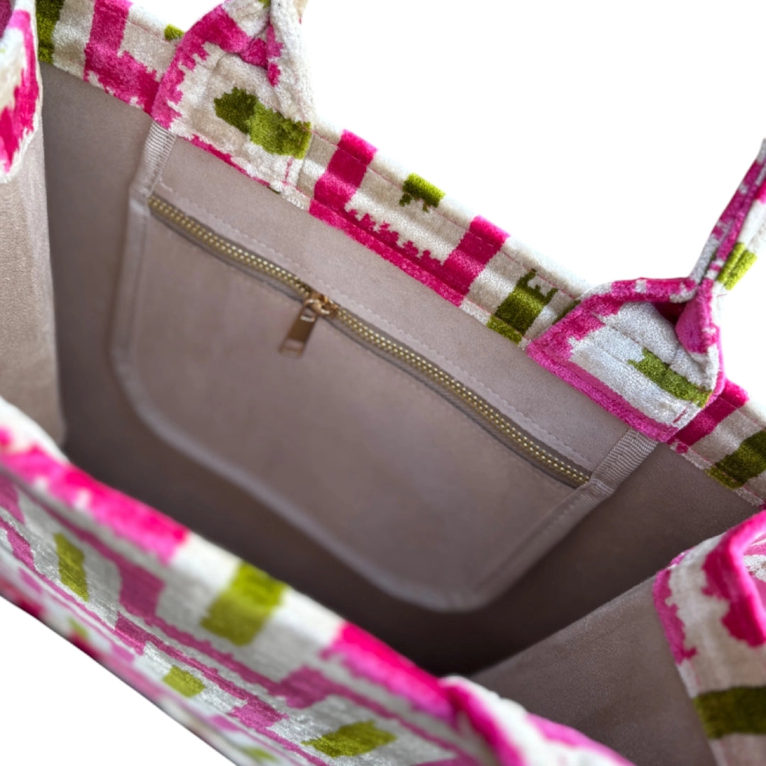Silk Velvet Tote Bag
