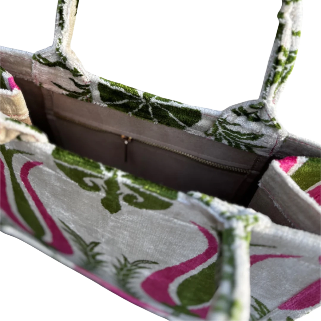 Silk Velvet Tote Bag